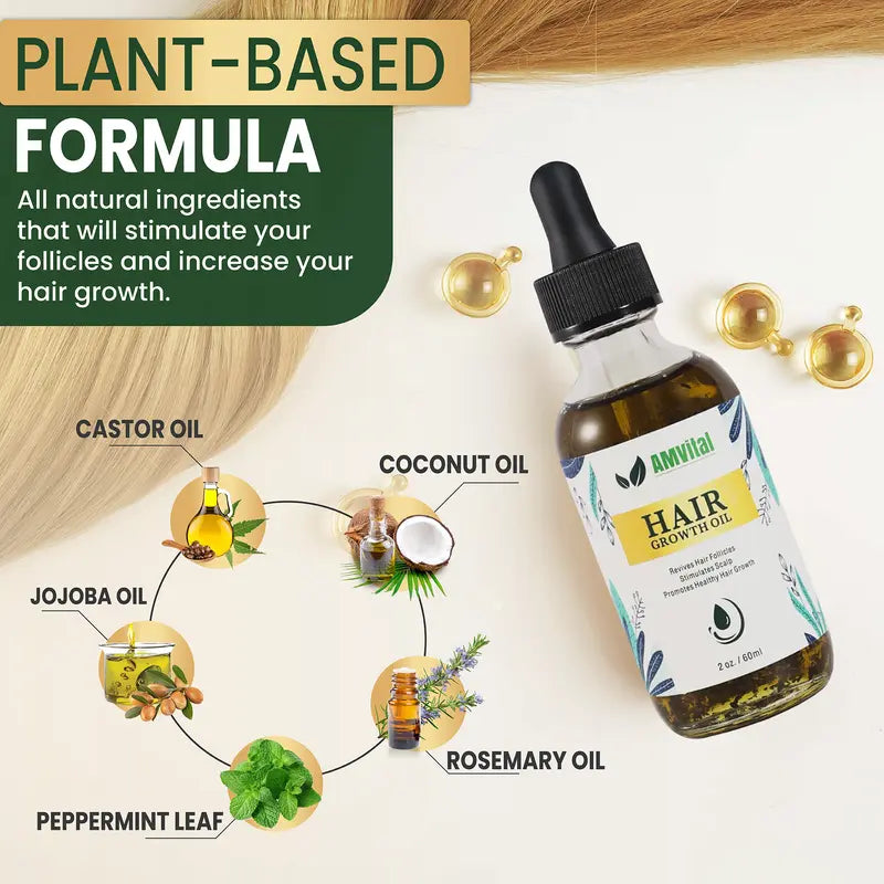 Amvital Hair Oil Promotes Healthy Hair Growth