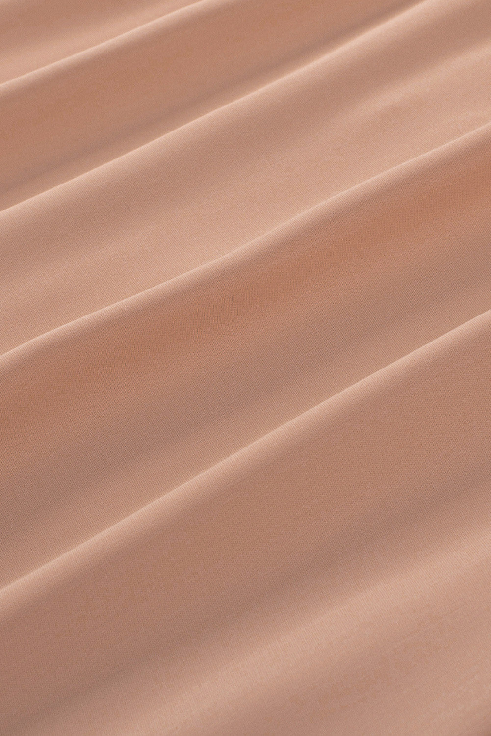 Pink Solid Button Up Pleated Loose Puff Sleeve Shirt